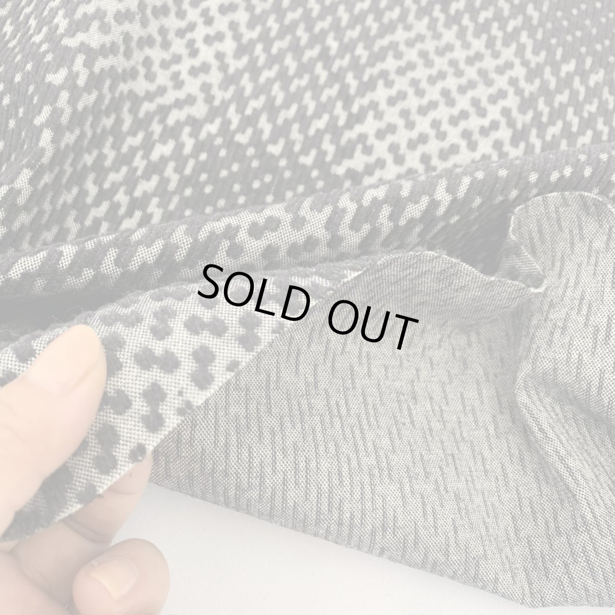 画像7: NO.153 先染めBECCOコーデュロイ　CHECK　チャコール【在庫限り限定】 (7)