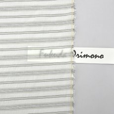 画像5: 【3mカット　マルシャン限定】60番手先染めボーダーストライプ　2937ミントグレー (5)
