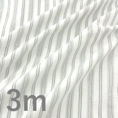 画像1: 【3mカット　マルシャン限定】60番手先染めボーダーストライプ　2937ミントグレー (1)