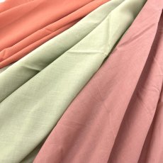 画像1: 【マルシャン限定】120番手ローン　オレンジ/ライトグリーン/コーラルピンク (1)
