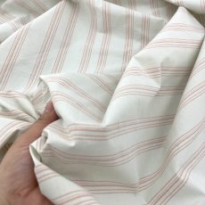 画像7: 【3mカット　マルシャン限定】60番手先染めボーダーストライプ　2936ミントグレー×オレンジ (7)