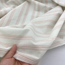 画像8: 【3mカット　マルシャン限定】60番手先染めボーダーストライプ　2936ミントグレー×オレンジ (8)