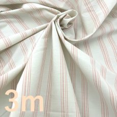 画像1: 【3mカット　マルシャン限定】60番手先染めボーダーストライプ　2936ミントグレー×オレンジ (1)