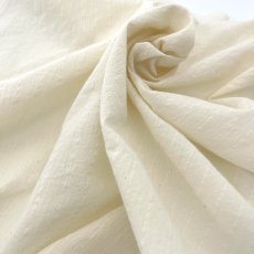画像1: NO.164　綿和紙ストライプ　生成り (1)