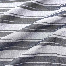 画像2: NO.172　先染めボーダーストライプ　twill 　ネイビー (2)