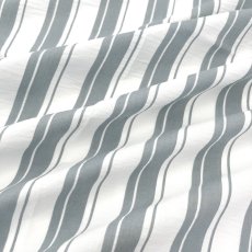 画像1: NO.171 先染めボーダーストライプ　twill 　ブルーグレーホワイト (1)