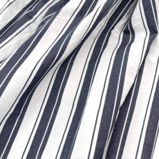 画像15: NO.171 先染めボーダーストライプ　twill 　ネイビーホワイト (15)