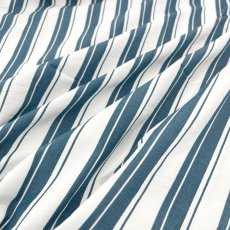 画像1: NO.171 先染めボーダーストライプ　twill 　ブルーホワイト (1)