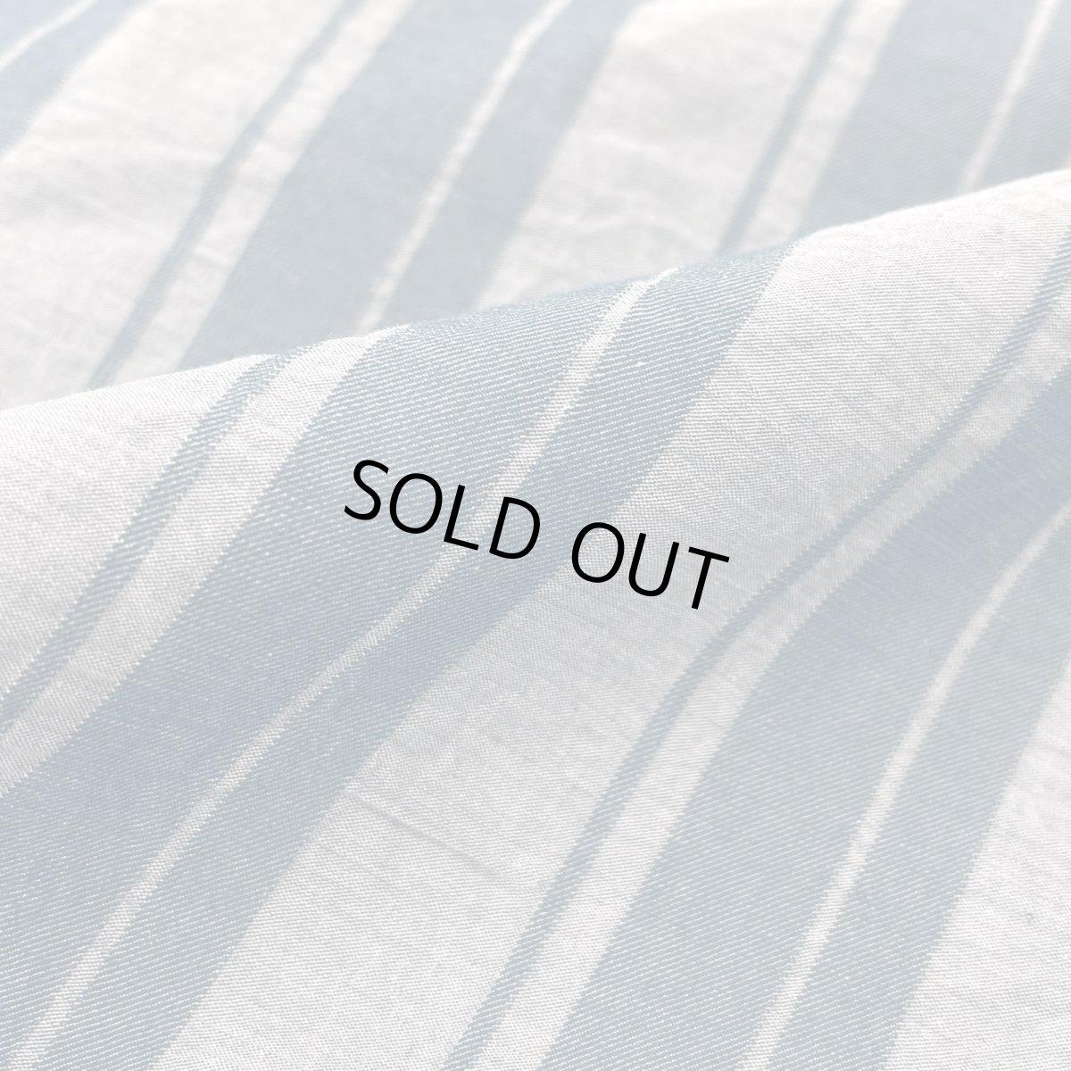 画像8: NO.172　先染めボーダーストライプ　twill 　ブルー (8)