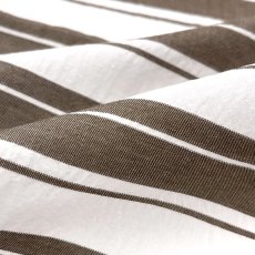 画像4: NO.171 先染めボーダーストライプ　twill 　ブラウンホワイト (4)