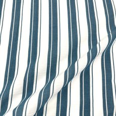 画像11: NO.171 先染めボーダーストライプ　twill 　ブルーホワイト (11)