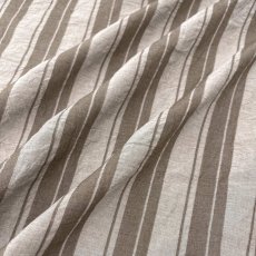 画像2: NO.172　先染めボーダーストライプ　twill 　ブラウン (2)