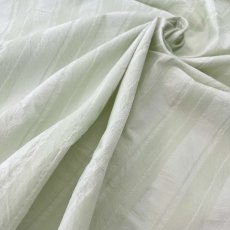 画像1: NO.172　先染めボーダーストライプ　twill 　ライトグリーン (1)