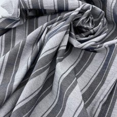 画像1: NO.172　先染めボーダーストライプ　twill 　ネイビー (1)