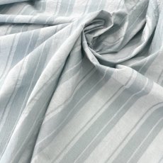 画像1: NO.172　先染めボーダーストライプ　twill 　ブルーグレー (1)