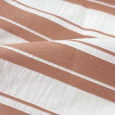 画像3: NO.171 先染めボーダーストライプ　twill 　サーモンピンクホワイト (3)