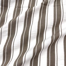 画像2: NO.171 先染めボーダーストライプ　twill 　ブラウンホワイト (2)