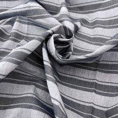 画像4: NO.172　先染めボーダーストライプ　twill 　ネイビー (4)