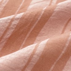 画像4: NO.172　先染めボーダーストライプ　twill 　サーモンピンク (4)