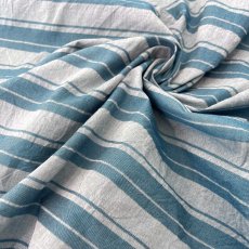画像5: NO.172　先染めボーダーストライプ　twill 　ブルー (5)