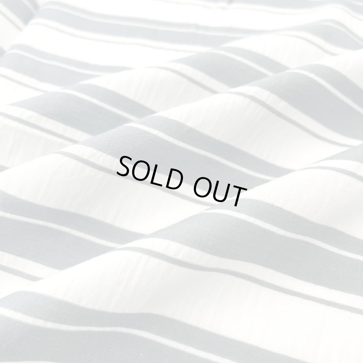 画像10: NO.171 先染めボーダーストライプ　twill 　ブルーグレーホワイト (10)