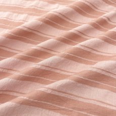 画像6: NO.172　先染めボーダーストライプ　twill 　サーモンピンク (6)