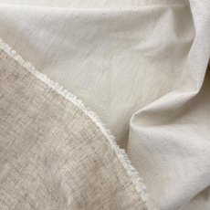 画像1: NO.170　綿麻ダブルフェイスクロス　生成り（染め可能） (1)