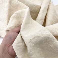 画像10: 【再入荷】NO.144　ヘンプ生成りギャバジン　(染め可能） (10)