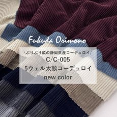 画像12: C/C-005 　5ウェル太畝コーデュロイ　ソフト　brown color (12)
