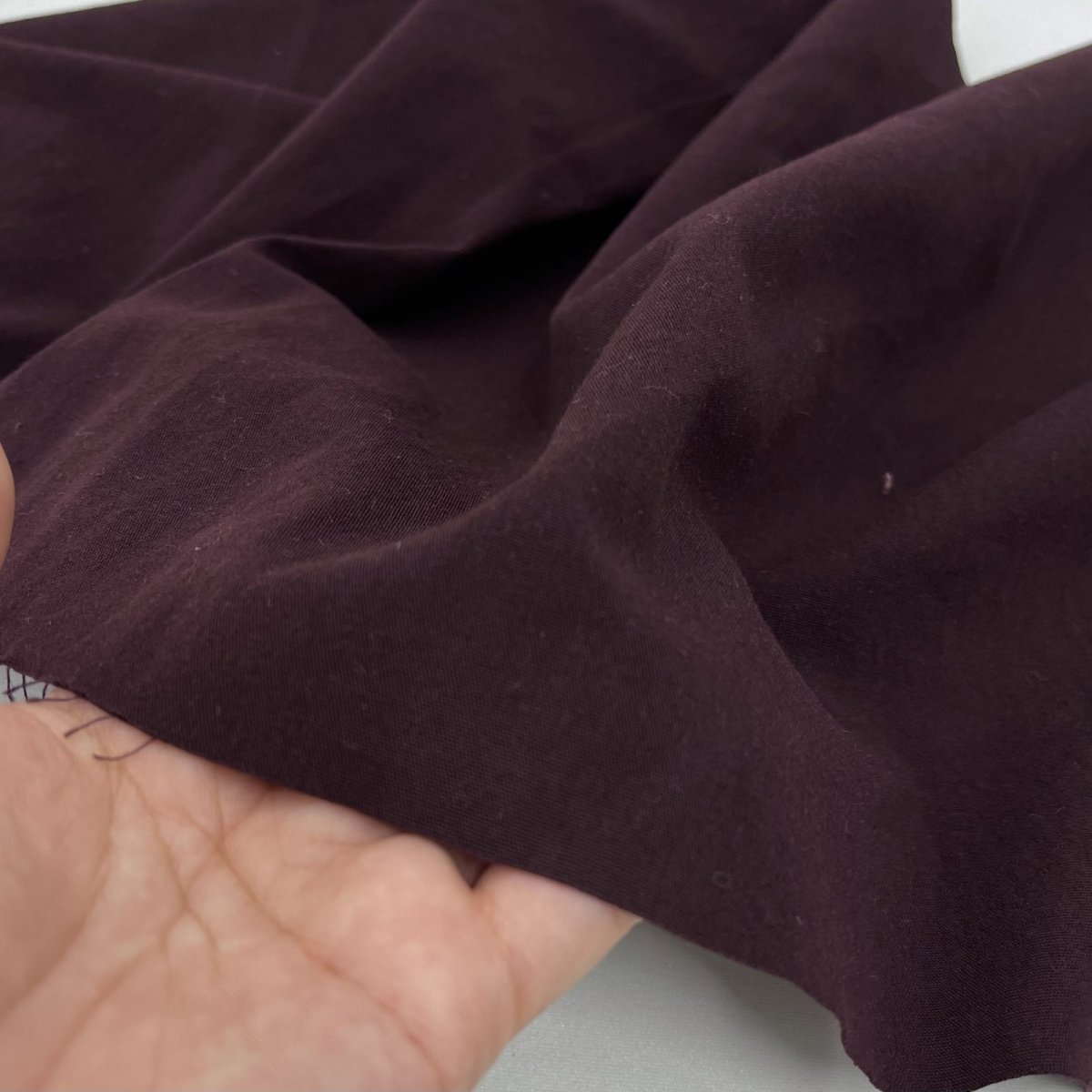 画像3: 【マルシャン限定】20番手平織コットン　バーガンディー (3)