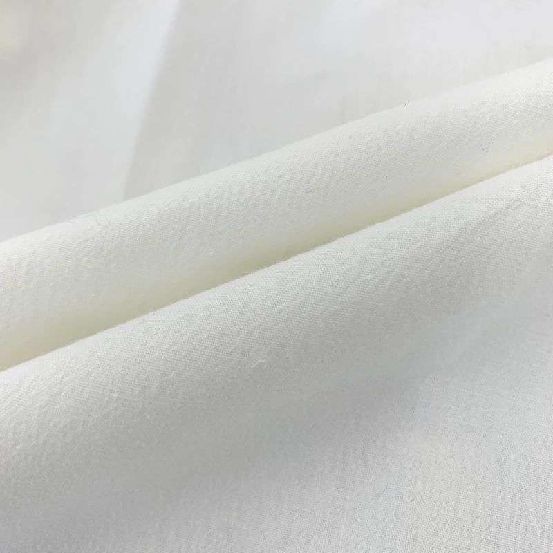 【LABO】No.131　綿カポック20番手　平織り　ホワイト（染め可能）